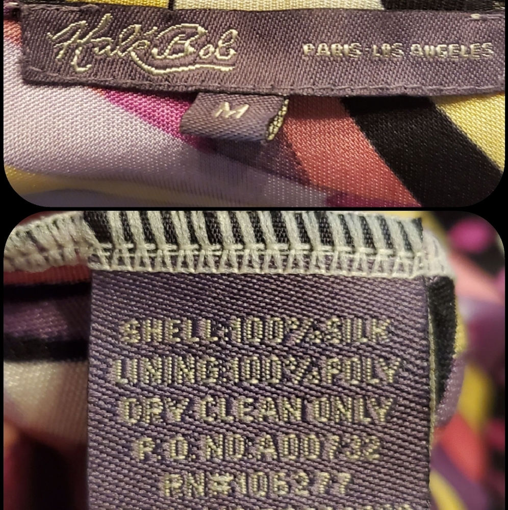 Hale Bob psychedelic silk dress medium - Picture 6 of 8
